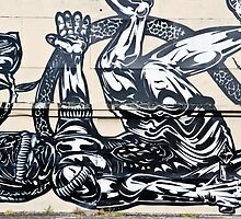 Defeated Alien-Graffiti by yurix