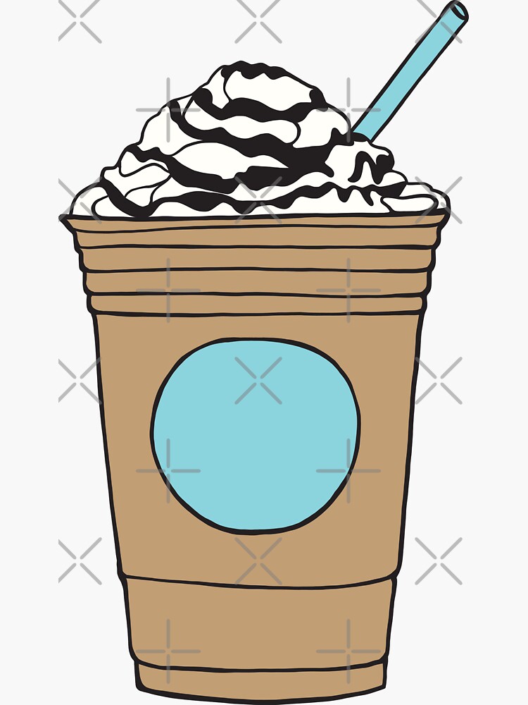 Blended Frappe Illustration Sticker For Sale By Murialbezanson