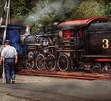 Train - Steam - The conductors job by Mike Savad
