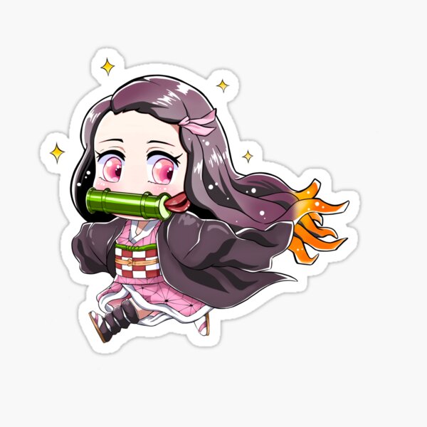 Chibi Nezuko Kamado Stickers Redbubble