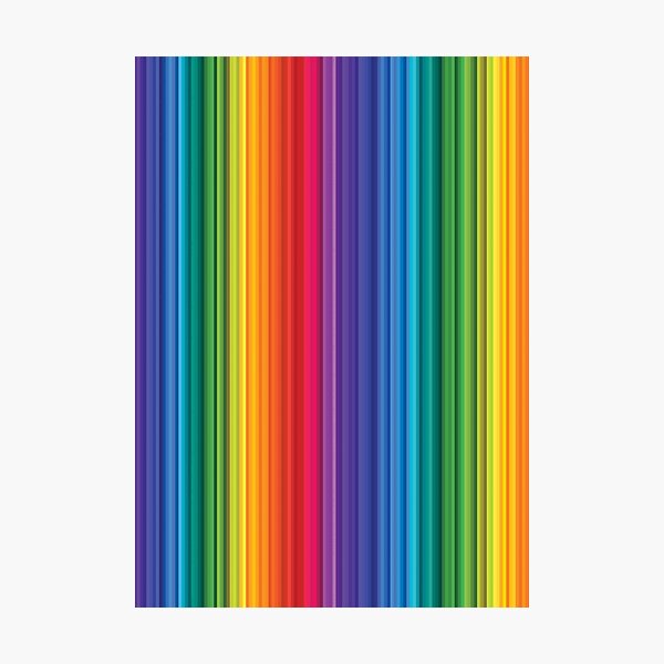 Lgbt Thin Subtle Modern Rainbow Flag Vertical Lines Pattern Gay