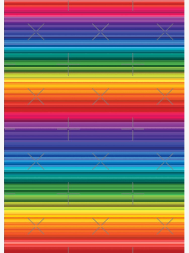 LGBT Thin Subtle Modern Rainbow Flag Horizontal Lines Pattern Gay