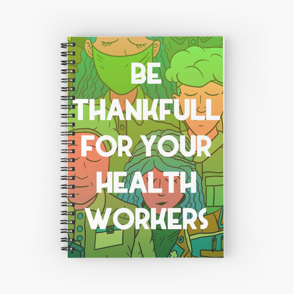 Cuaderno De Espiral Gracias A Sus Trabajadores De La Salud Las