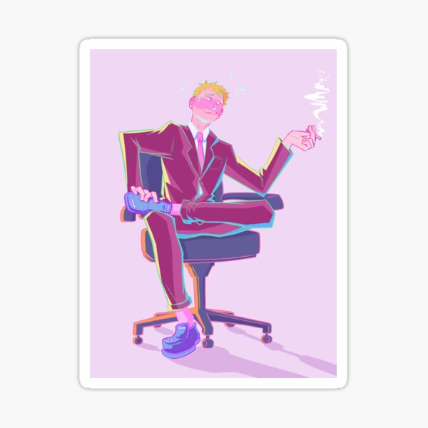 Internet Sex Symbol Reigen Arataka Sticker By Monic Artt Redbubble