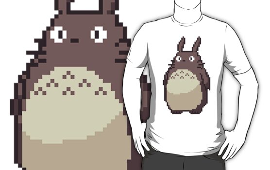 totoro pixel