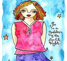 Starlit Night Goddess by GoddessLeonie