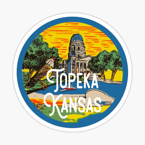 Topeka Vintage Decal Sticker For Sale By Zsonn Redbubble