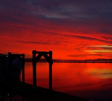 Hat Island Ferry at Sundown by Dale Lockwood
