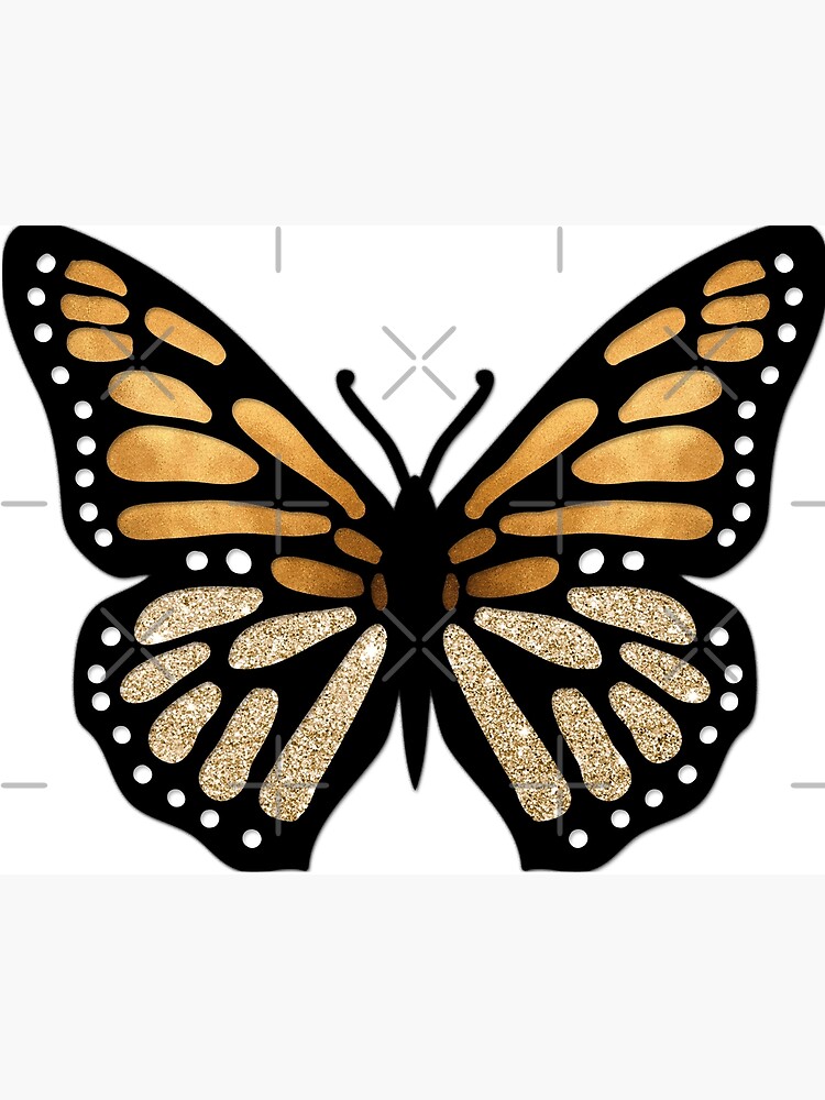 Monarch Butterfly Gold Poster For Sale By Savanamms6 Redbubble