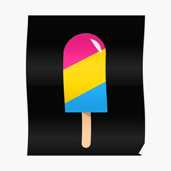 Pan Popsicle Lgbt Pansexual Gay Pride Pan Poster By Lilettu