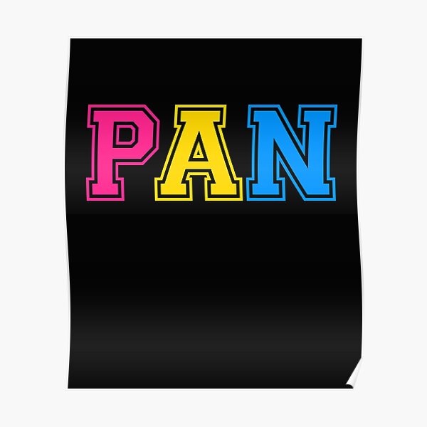 Pan Lgbt Pansexual Gay Pride Pan Poster By Lilettu Redbubble