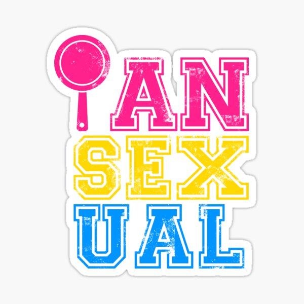 Pansexual LGBT Pansexual Gay Pride Pan Sticker By Lilettu Redbubble