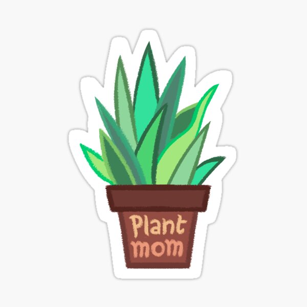 Plant Mom Sticker For Sale By Madeleine Elise Redbubble