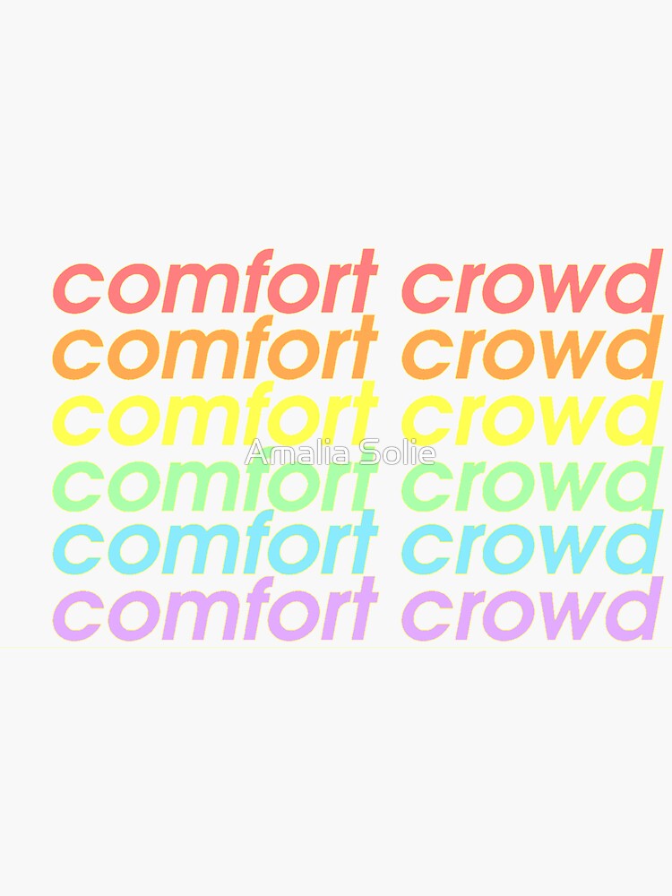 Conan Grey Comfort Crowd Lyrics Sticker For Sale By Amaliasolie