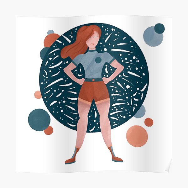 Superwoman Pose Poster By Aimeeliffey Redbubble