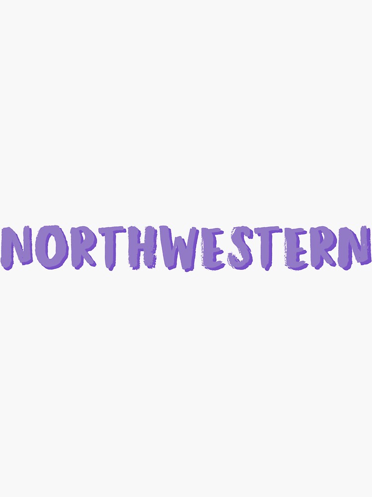 Northwestern Sticker By Stickertarius Redbubble