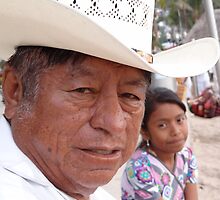 Grandfather With Grandchild - Abuelo Con Nieta by Bernhard Matejka