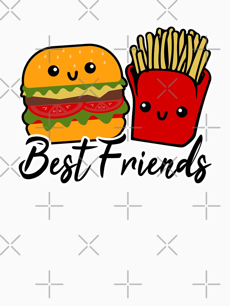 Best Friends Burger And Fries T Shirt By Luna May Redbubble