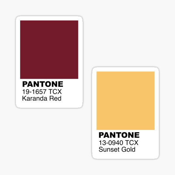 Virginia Pantone Color Swatch Sticker For Sale By Dbateman1355