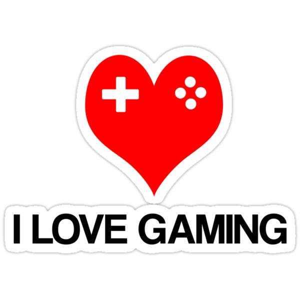 I Love Gaming Stickers By Scottw93 Redbubble