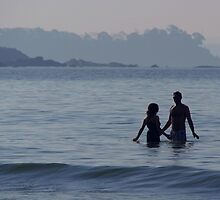 Couple in the Sea Palolem by SerenaB