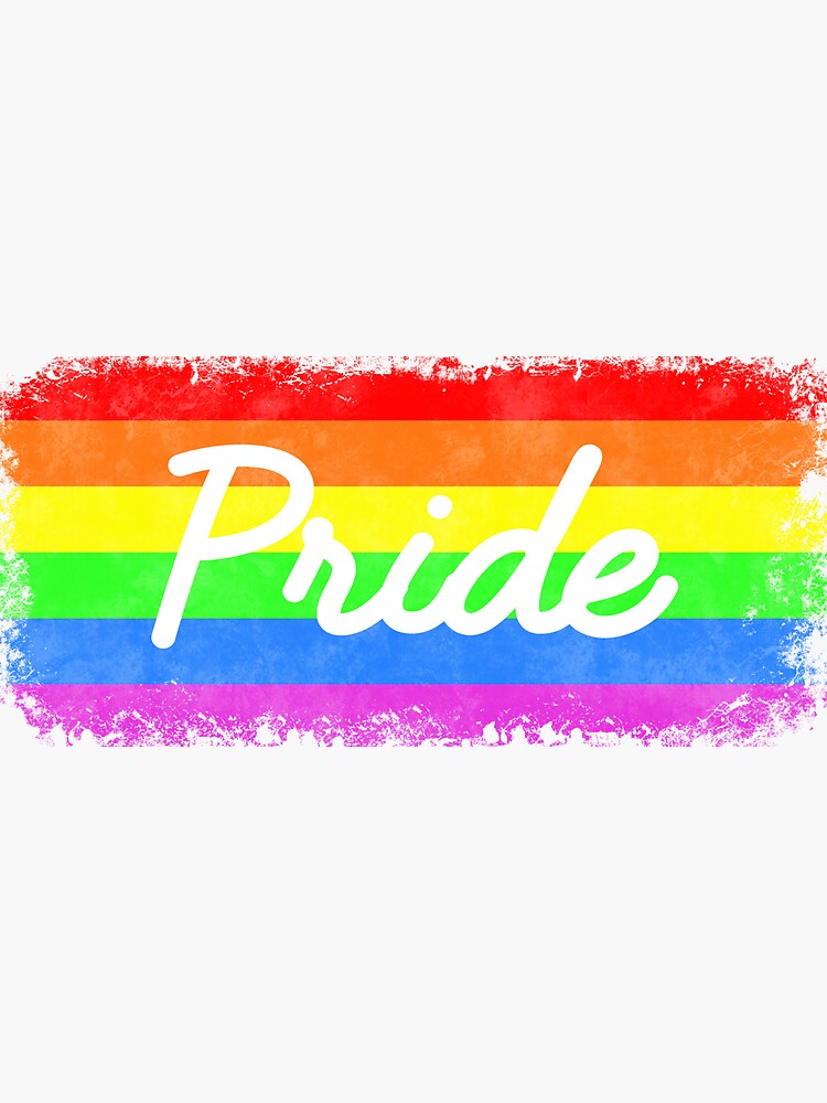 Lgbt Pride Flag Rainbow Lgbt Gay Pride Sticker By Lilettu Redbubble