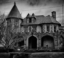 Gloom Settles Over The House On The Hill by Lensviewphoto