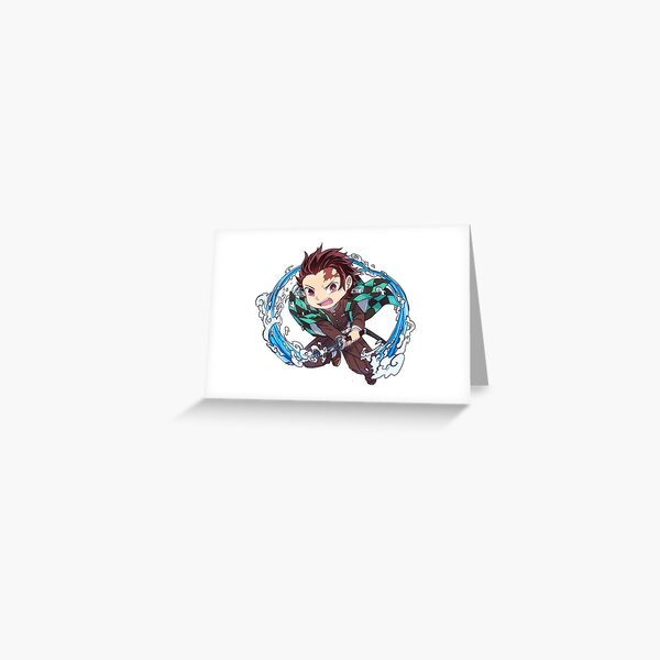 Tarjetas de felicitación Demon Slayer Tanjiro Kamado Kimetsu No