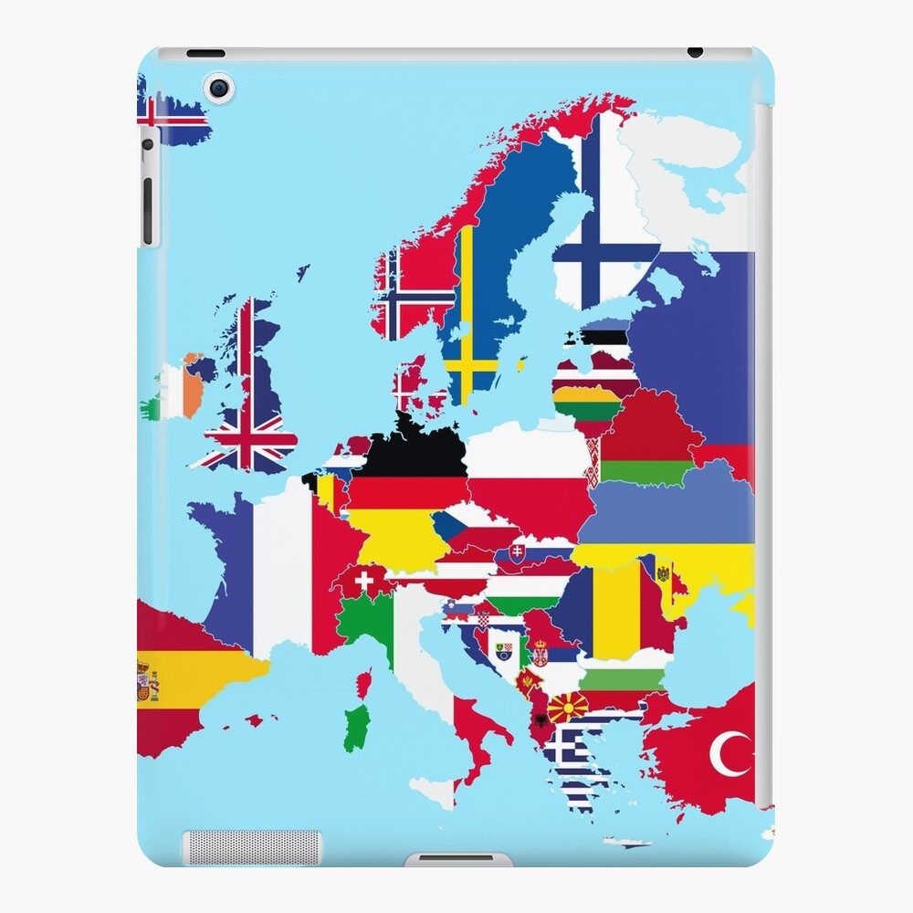 Europe Map Flags IPad Case Skin For Sale By Sebinlondon Redbubble