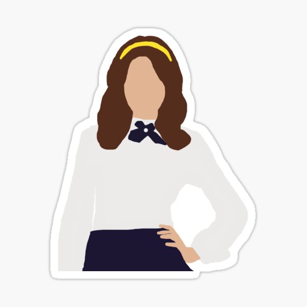 Blair Waldorf Minimalist Sticker By Kaylamccullough Redbubble