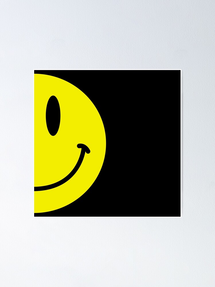 Smiley Face Acid Smiley Happy Hardcore Techno Smiley Poster By