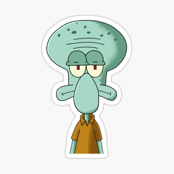 Squidward Sticker For Sale By Juna Redbubble