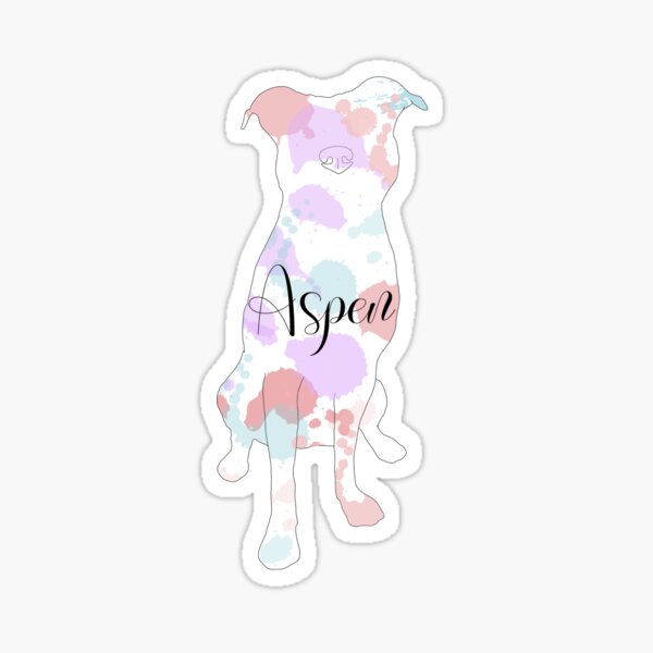 Custom Watercolor Line Art Aspen Sticker For Sale By Tayburson