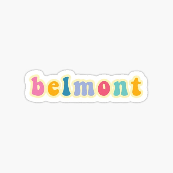 Belmont Sticker For Sale By Savannahwitt Redbubble