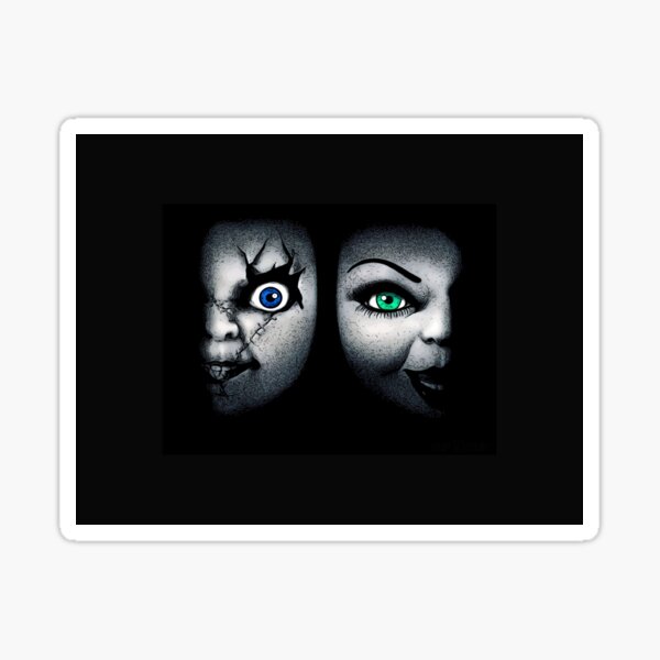 Bride Of Chucky Sticker By Alessiofano Redbubble