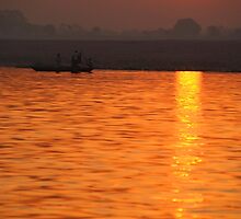 Sunrise on the Ganges by SerenaB