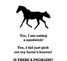 Horse People Humor iPhone & iPod Cases by Patricia Barmatz