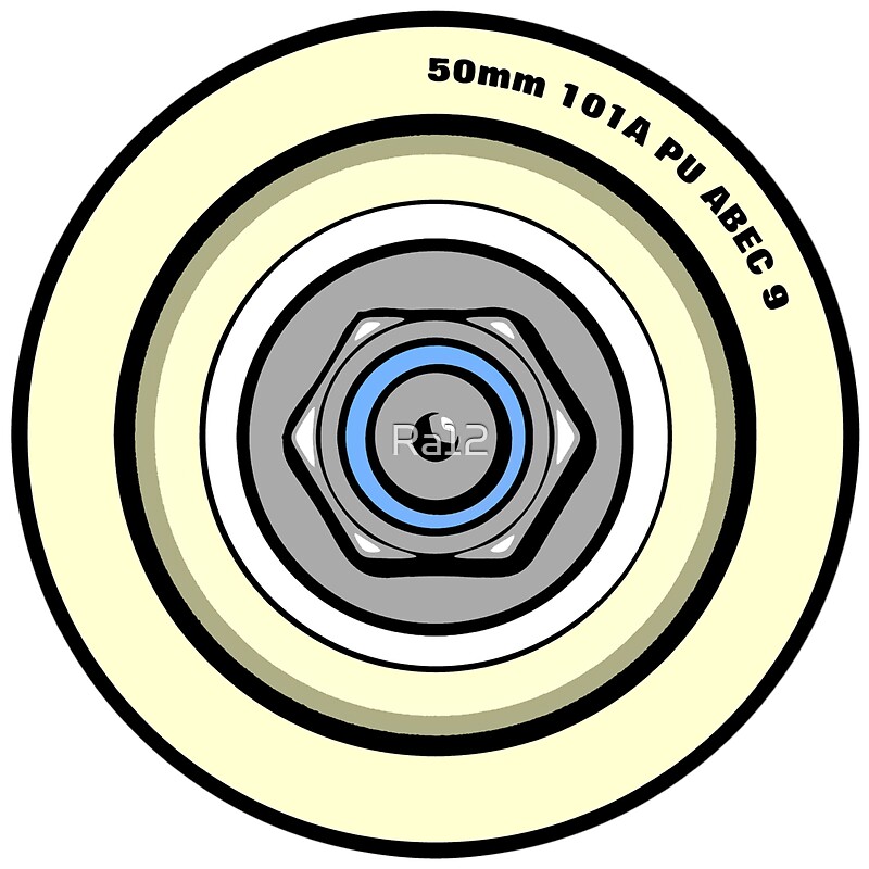 "Skateboard Wheel Graphic" Stickers by Ra12 Redbubble