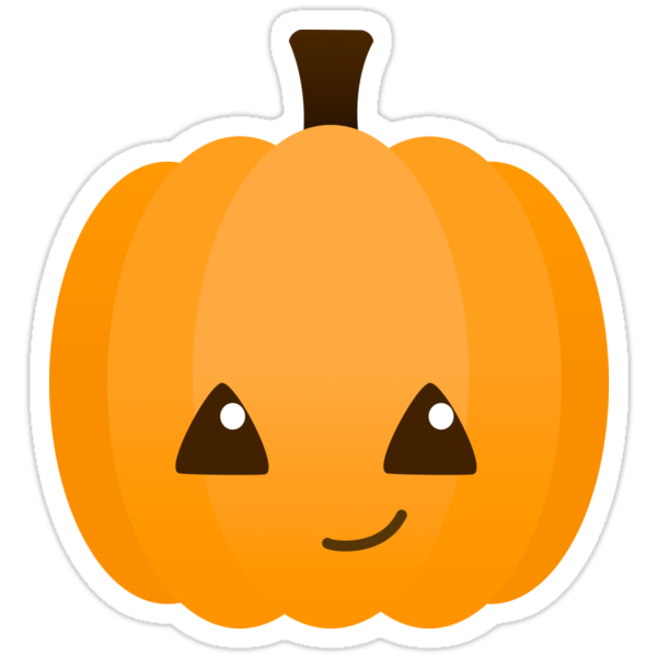 "Cute Kawaii Jack o'Lantern " Stickers by runninragged | Redbubble