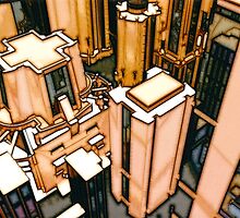 The Flight Across the Three Universes #3 - Utopia City Dawns #2 by Benedikt Amrhein