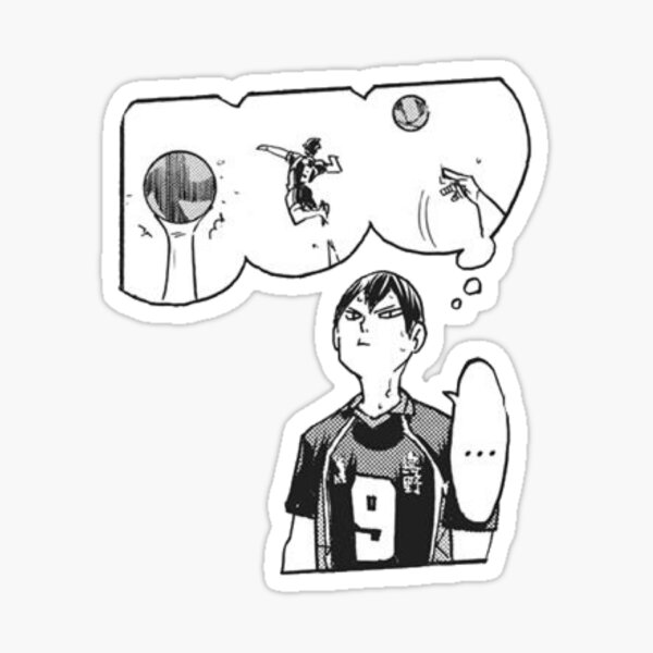 Kageyama Haikyuu Manga Cap Sticker For Sale By Joojlia Redbubble