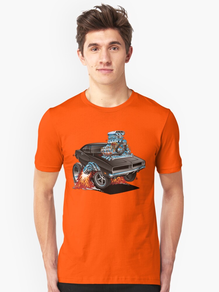 Classic 69 American Muscle Car Cartoon T Shirt By Hobrath Redbubble