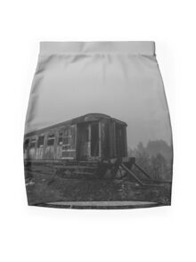 short skirt with train