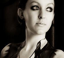 Body painting female artistic nude sepia fine art 8x12 photo print - '30 - 1 by tree3art