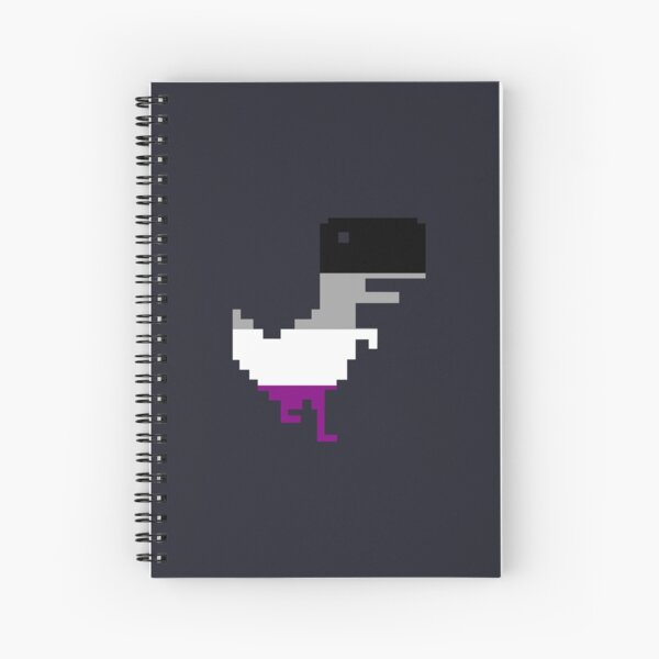 Cuaderno De Espiral Dinosaurio De La Bandera Del Orgullo Asexual LGBT