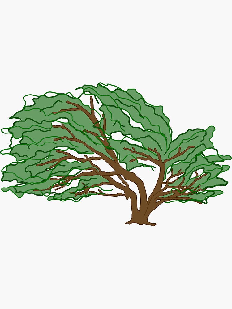 Big Tree Sticker For Sale By Basiastachurska Redbubble