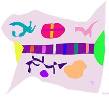 Various Things Abstract Art by masabo