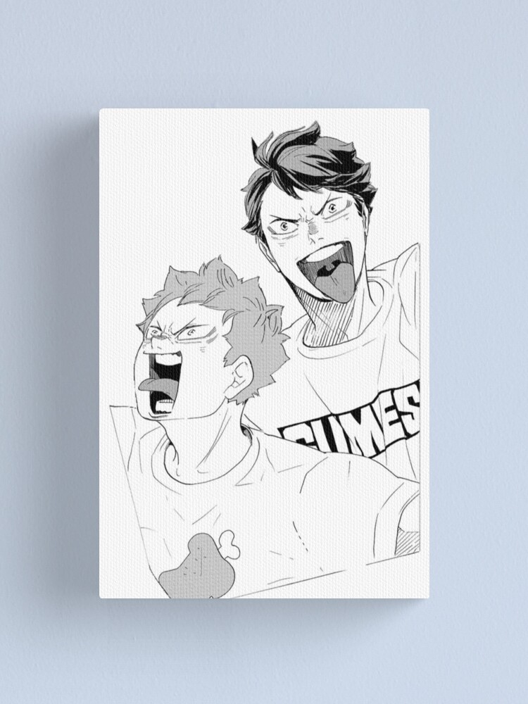 Hinata And Oikawa Timeskip Haikyuu Manga Cap Canvas Print For Sale By