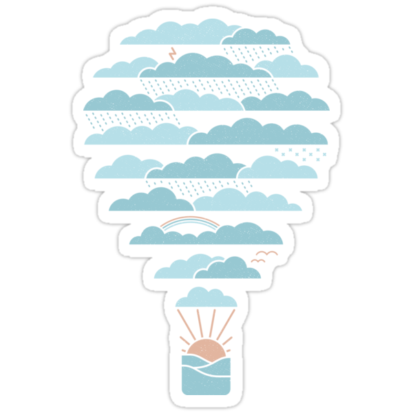 "Weather Balloon" Stickers By Thepapercrane | Redbubble