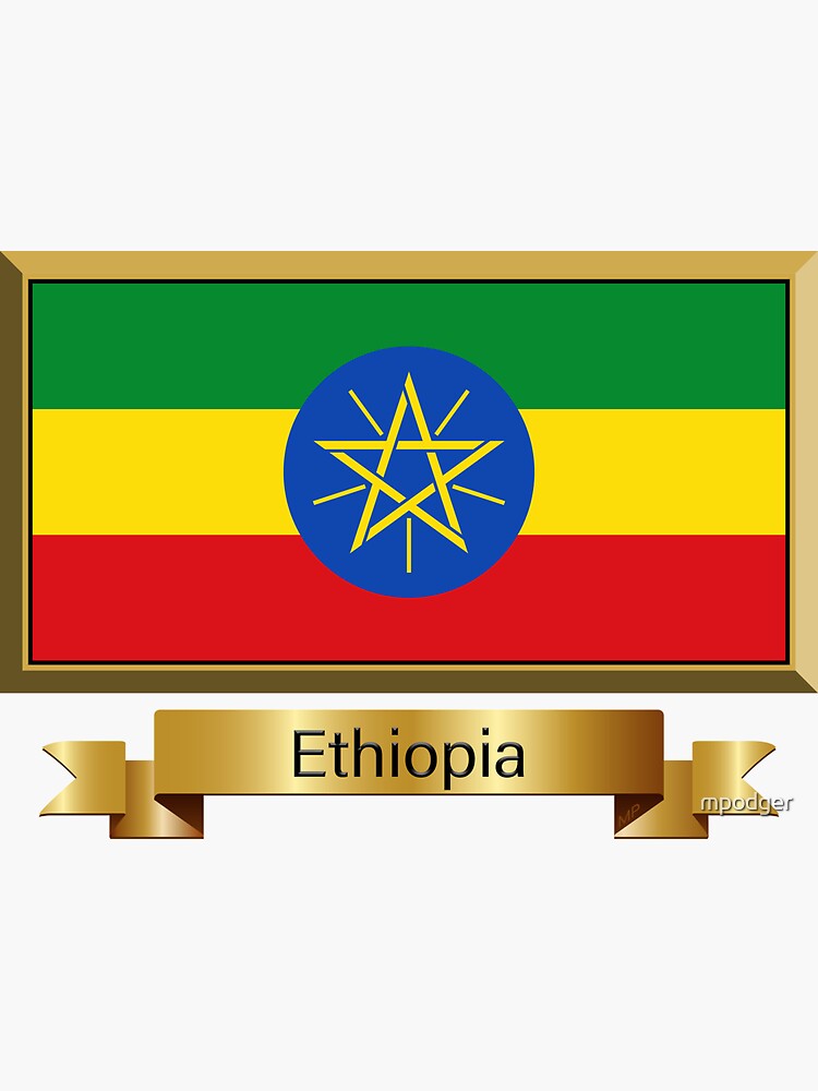 Ethiopia Flag Gifts Stickers Products Named Sticker For Sale By